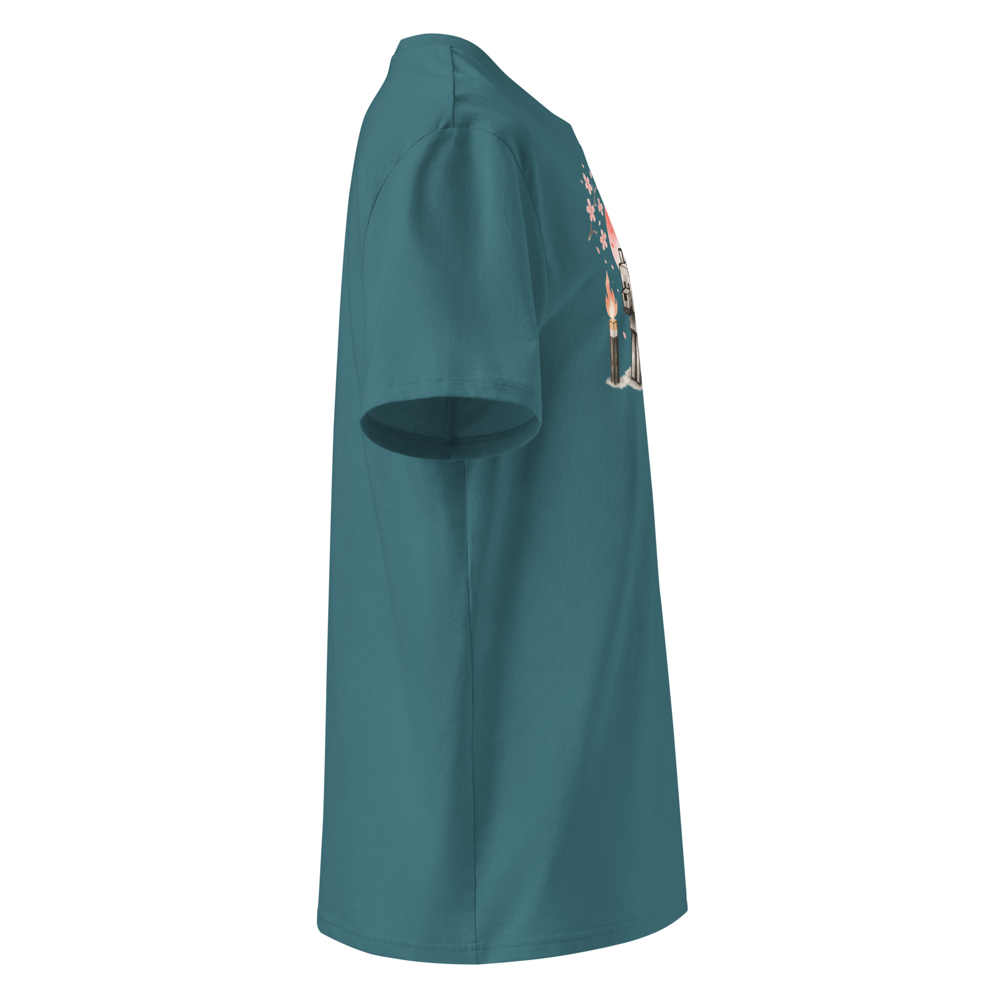 T-shirt loup minecraft japonais coton bio unisex – Image 23